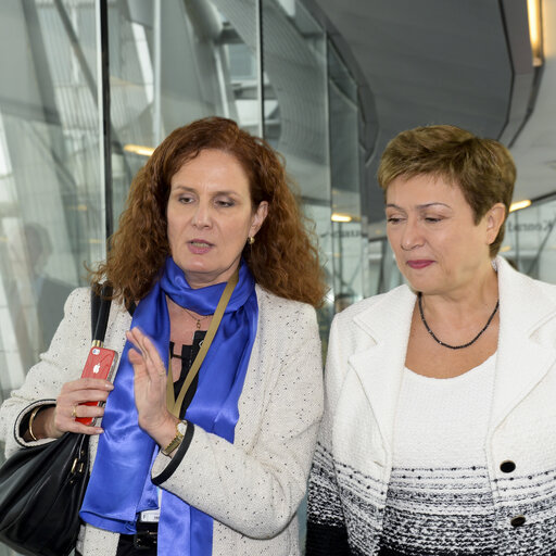 Fotagrafa 7: Arrival of Kristalina GEORGIEVA, Commissioner-designate for Budget and Human Ressources