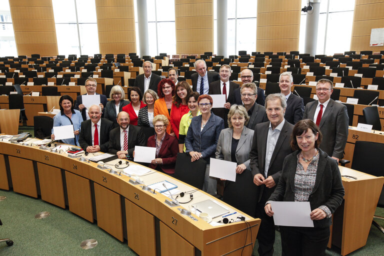 Foto 14: Martin SCHULZ, EP President with German S&D MEP's