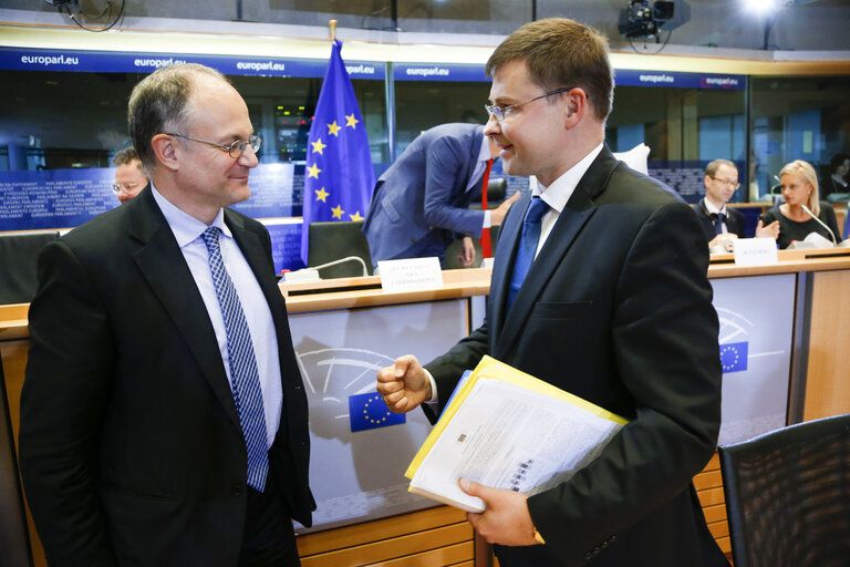 Fotografija 1: Hearing of Commissioner-designate for Euro and Social Dialogue   ECON - EMPL