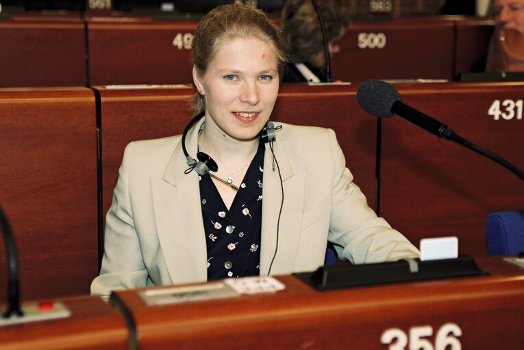 MEP Marjo MATIKAINEN-KALLSTROM in Plenary Session at the European Parliament in Strasbourg