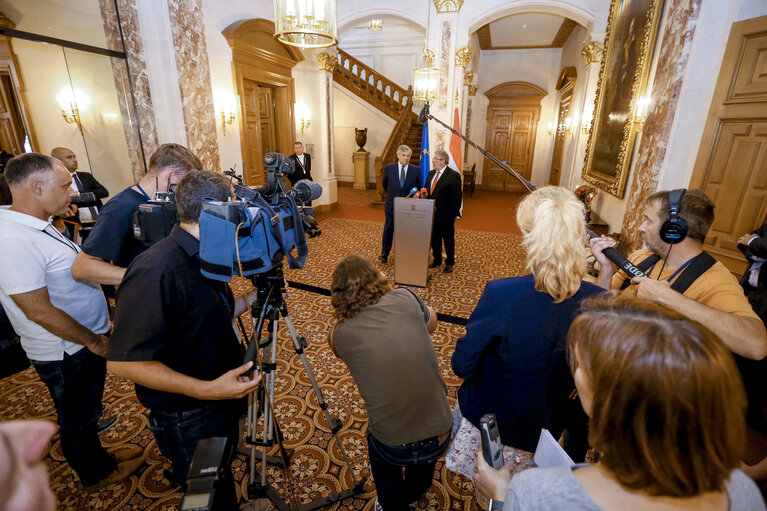 Official visit of the President of the European Parliament to Luxembourg - Press point.