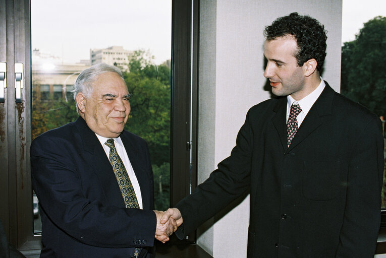 Photo 14: Meeting with the Speaker of the National Assembly of Azerbaijan, Murtuz Najaf oglu ALASGAROV, also spelled as Murtuz ALESKEROV