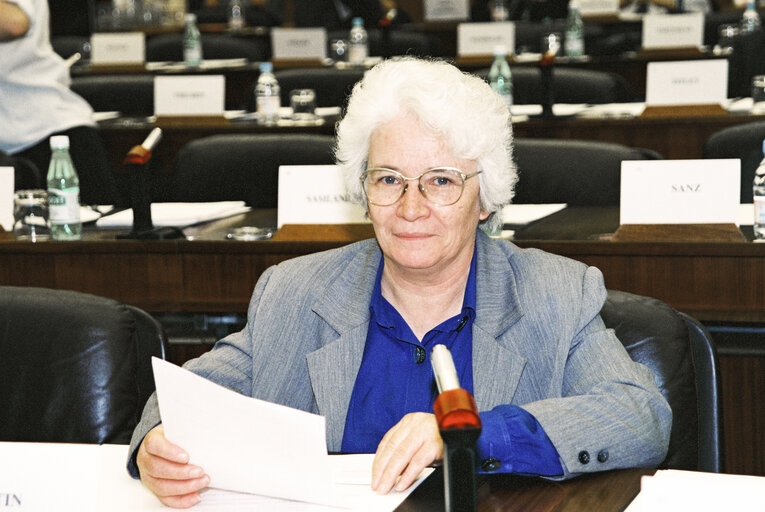 MEP Marie-Therese MUTIN at the European Parliament in Strasbourg