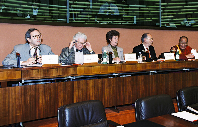 Visit of the DALAI LAMA at the European Parlement in Strasbourg