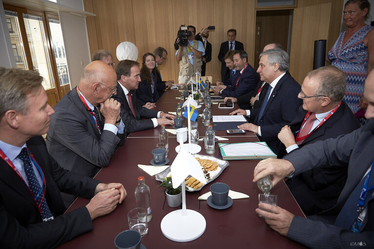 Foto 2: European Council June 2017 - EP President meets with the Prime Minister of Sweden