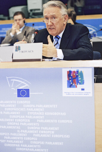 Снимка 9: Hearing of Commissioners-Designate: Laszlo KOVACS