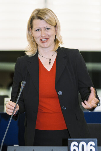 Karin SCHEELE   at the European Parliament in Strasbourg