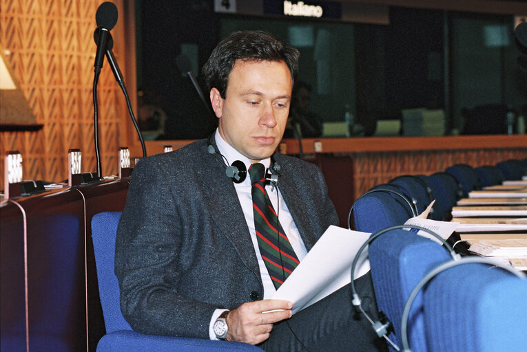 Fotografija 8: Portrait of Mep Alessando DANESIN at the European Parlimanr in Strasvourg