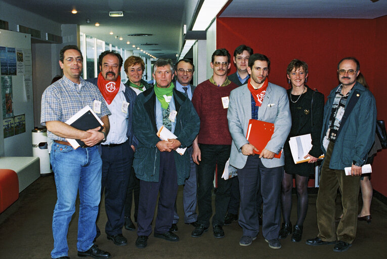 Foto 10: Meeting with trade union representatives on the closure of the Renault factory in Belgium