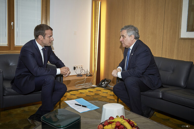 Photo 4: European Council June 2017 - EP President meets with the President of the French Republic