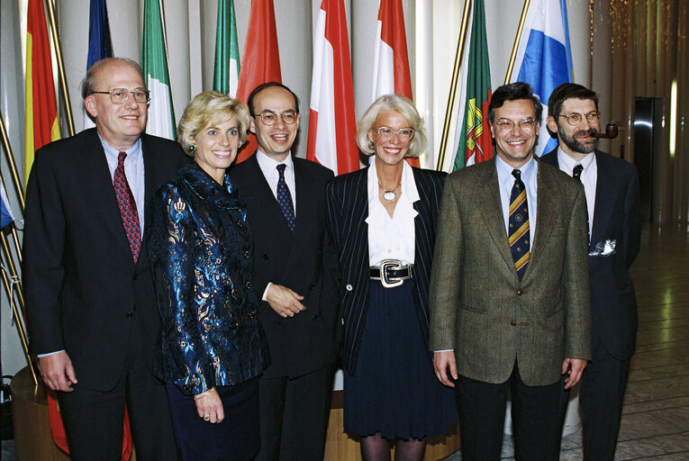 Group picture of the ELDR group Dutch  MEPs