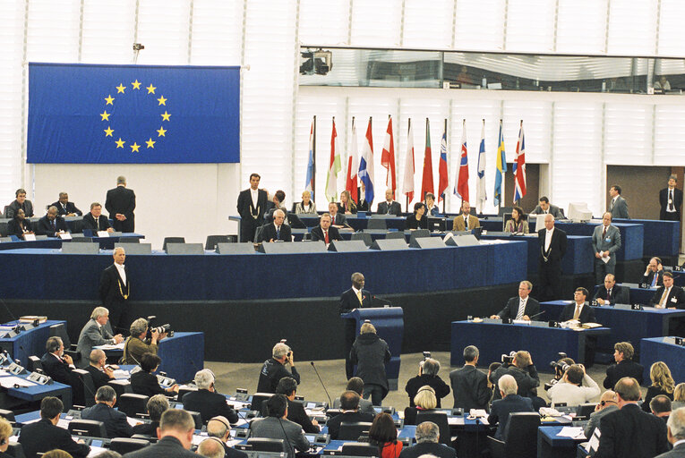 Fotografie 19: Visit of Thabo MBEKI, President of South Africa at the European Parliament in Strasbourg. Plenary Session