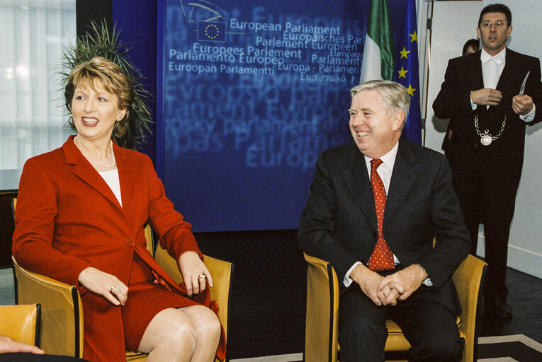 Fotografi 5: Official visit of the President of Ireland to the European Parliament in Strasbourg