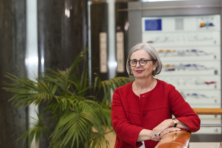 Mireille D'ORNANO in the European Parliament in Brussels