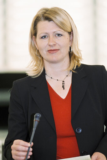 Karin SCHEELE   at the European Parliament in Strasbourg