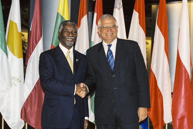 Fotografie 23: Visit of Thabo MBEKI, President of South Africa at the European Parliament in Strasbourg