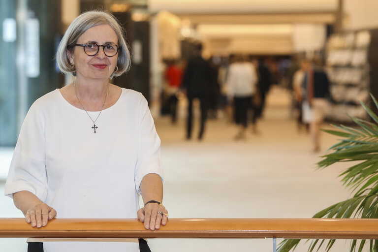 Mireille D'ORNANO in the European Parliament in Brussels