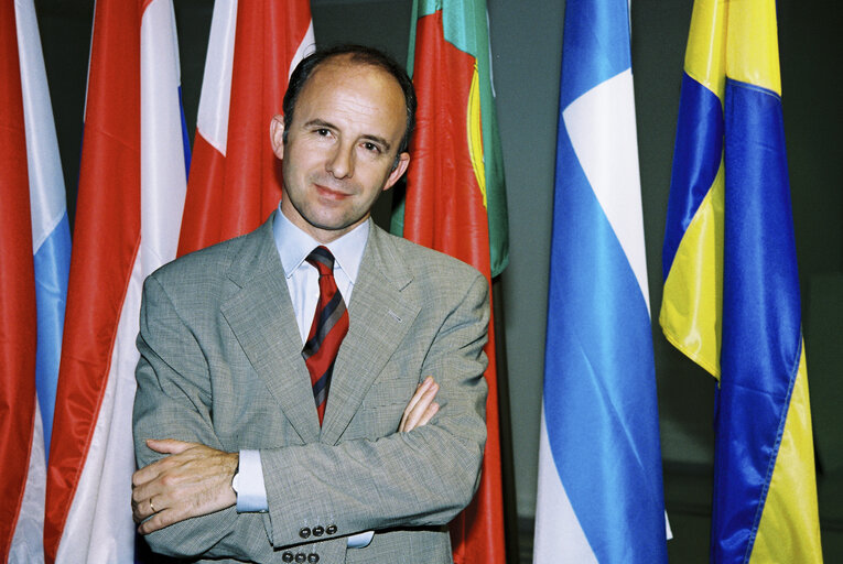 Portrait of MEP Jose Javier POMES RUIZ in Brussels