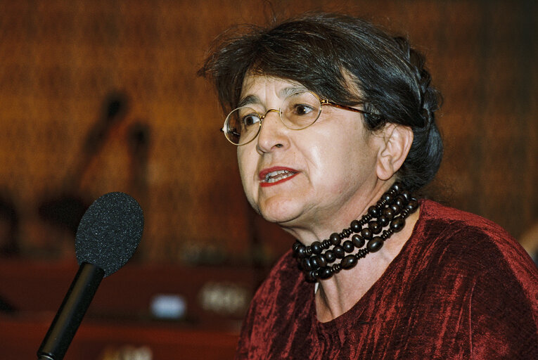 MEP Maria IZQUIERDO ROJO speaks in plenary session in Strasbourg