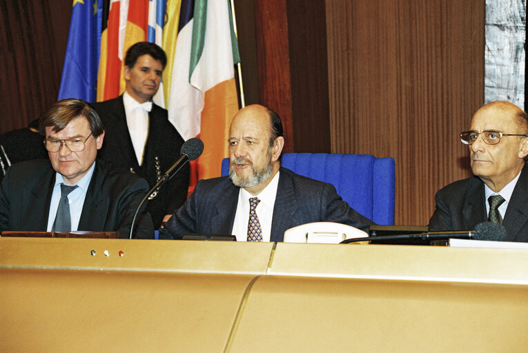 Photo 20 : Plenary Session in Strasbourg. Election of the President of the European Parliament