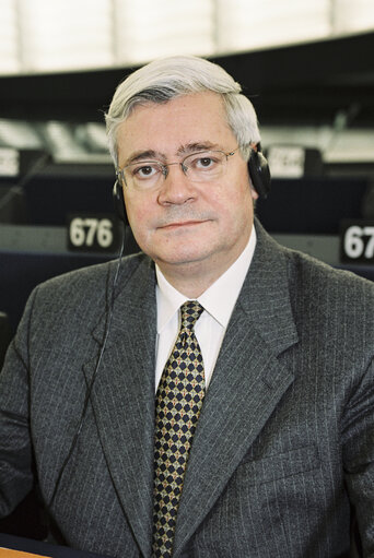 Foto 2: MEP Bruno GOLLNISCH   at the European Parliament in Strasbourg