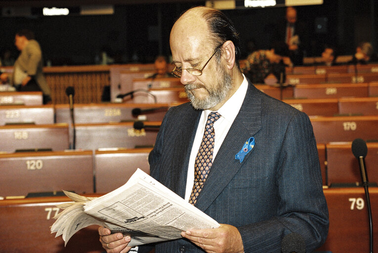 Photo 21 : Plenary Session in Strasbourg. Election of the President of the European Parliament