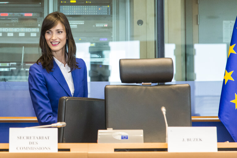 Fotografie 19: Joint ITRE CULT Committees - Hearing of Mariya GABRIEL, Commissioner-designate for the Digital Economy and Society portfolio