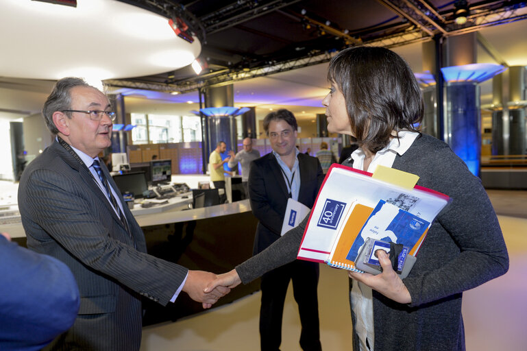 Fotografie 1: Meeting between Vice-President Sylvie GUILLAUME and Directorate-General for Communication and Directorate for Media