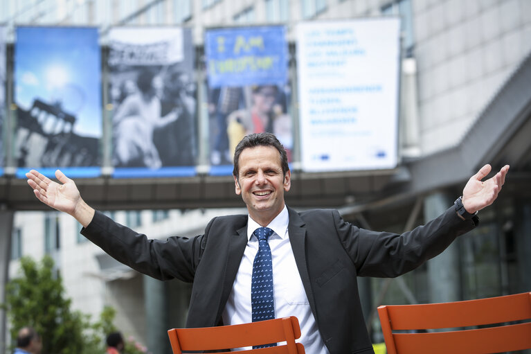 Fotografie 2: Bernd KOLMEL in the European Parliament in Brussels