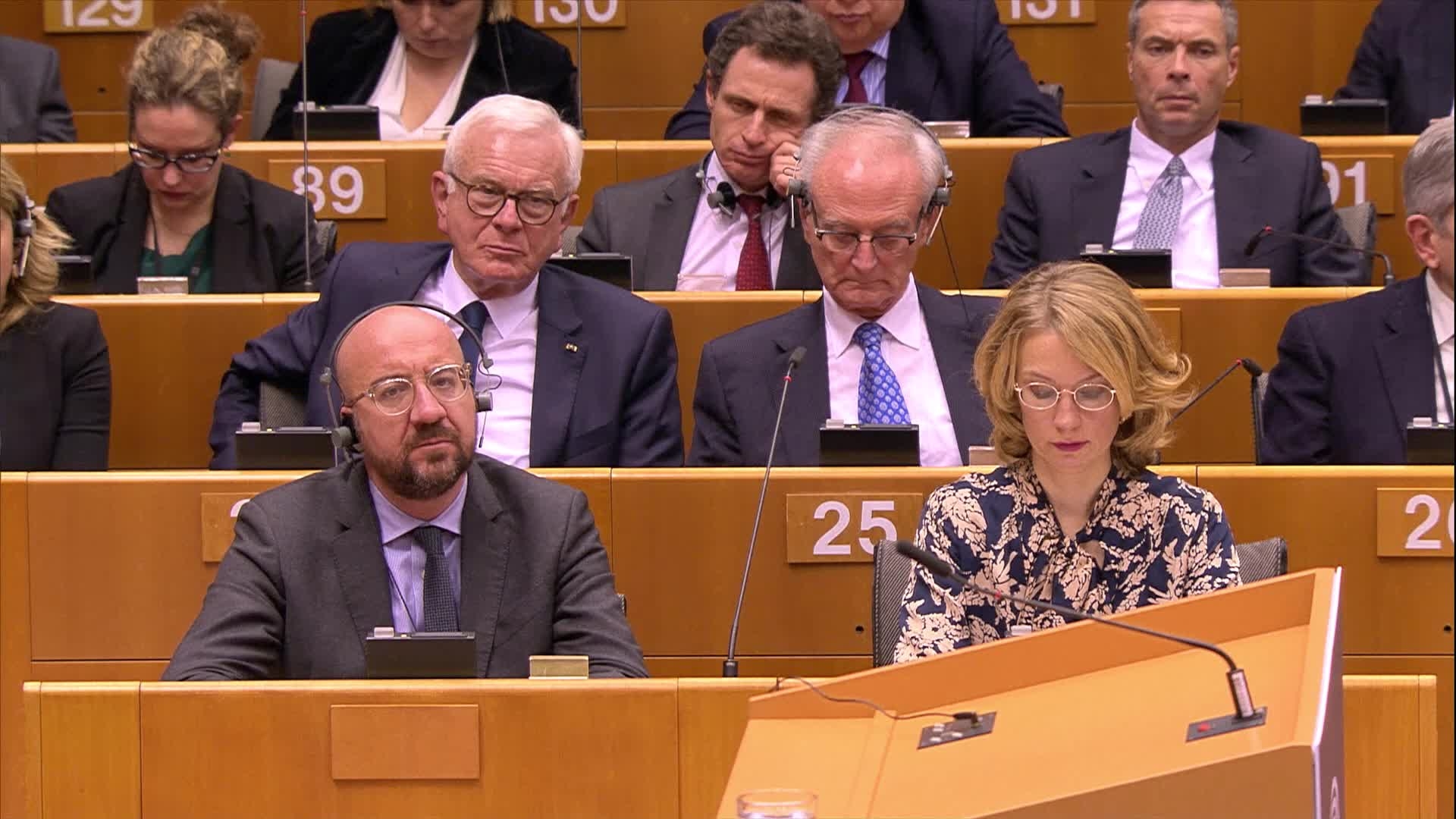 Formal sitting - 30th anniversary of the fall of the Berlin Wall: Statements by Frans TIMMERMANS, First Vice-President of the EC and by Tytti TUPPURAINEN, Finnish Minister of the European Affairs, on behalf of the Council