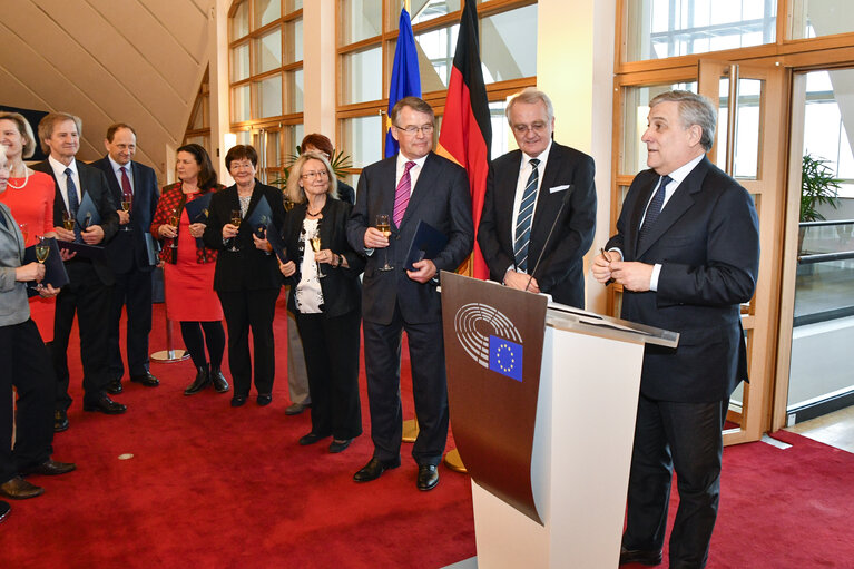 Bundesverdienstkreuz (German Federal Cross of Merit) ceremony at the EP in presence of EP President