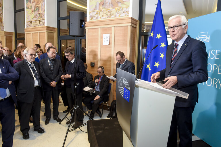 Fotografie 10: Opening of the House of the European History . Keynote speech