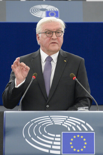 Fotografie 3: Official visit of the President of the Federal Republic of Germany. Plenary session Week 14 2017 in Strasbourg