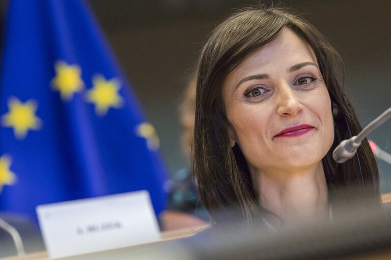 Fotografie 2: Joint ITRE CULT Committees - Hearing of Mariya GABRIEL, Commissioner-designate for the Digital Economy and Society portfolio