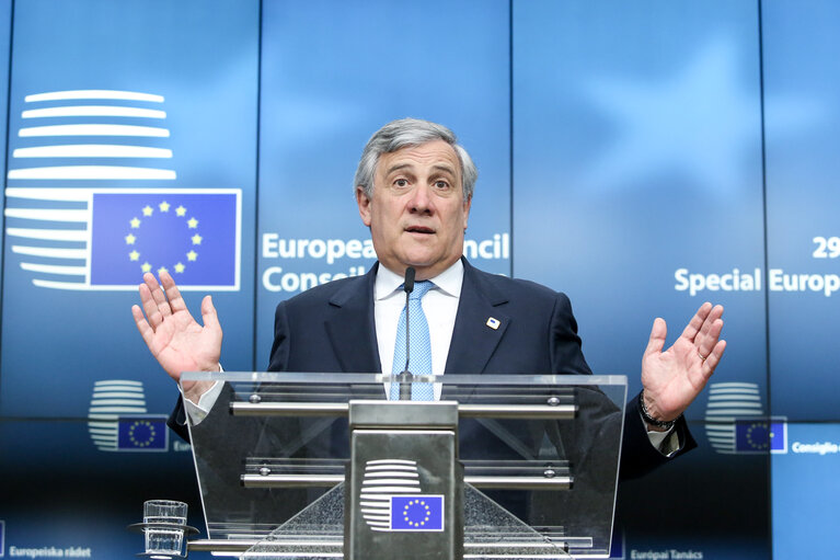 Fotografija 8: Special European Council meeting ( Article 50 )- Press Conference