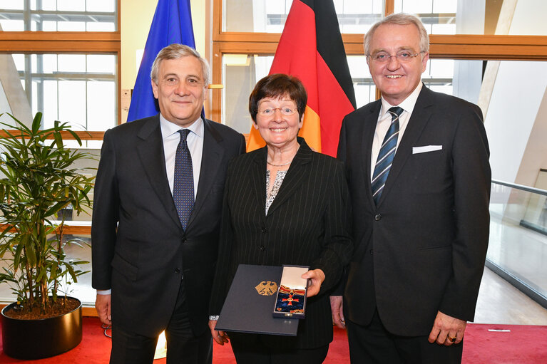 Bundesverdienstkreuz (German Federal Cross of Merit) ceremony at the EP in presence of EP President