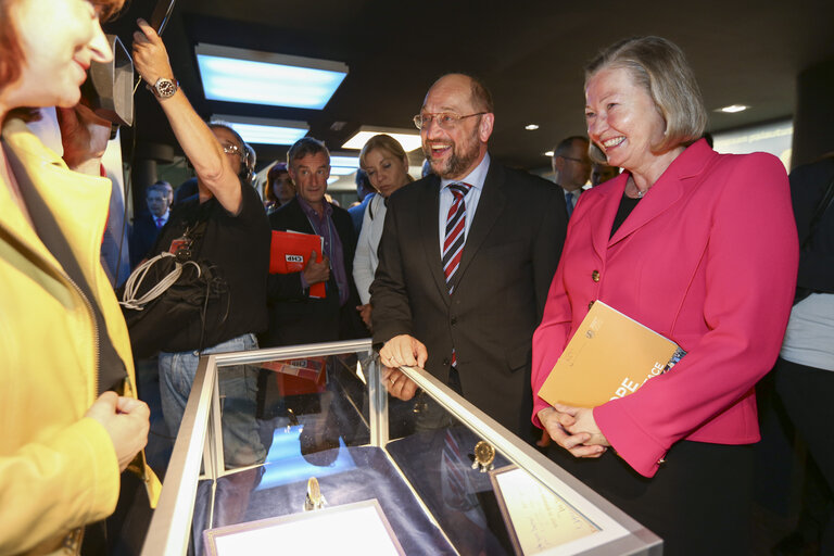 Valokuva 5: Nobel Exhibition in the Parlamentarium. Inauguration of the Nobel Peace Center exhibition