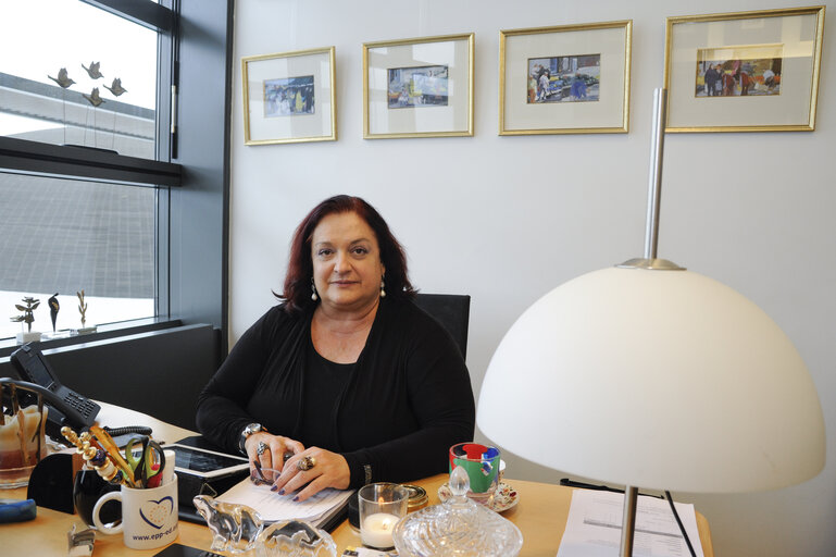 Fotogrāfija 5: MEP Marietta GIANNAKOU at the European Parliament in Strasbourg