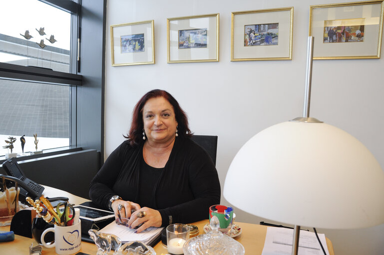 Fotogrāfija 7: MEP Marietta GIANNAKOU at the European Parliament in Strasbourg