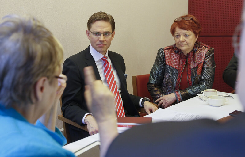 Fotó 1: Official visit of the Prime Minister of Finland to the European Parliament in Strasbourg - Arrival at the European Parliament and breakfast meeting with Finnish MEPs