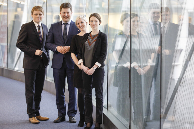 Andeas SCHWAB MEP and his team of assistants