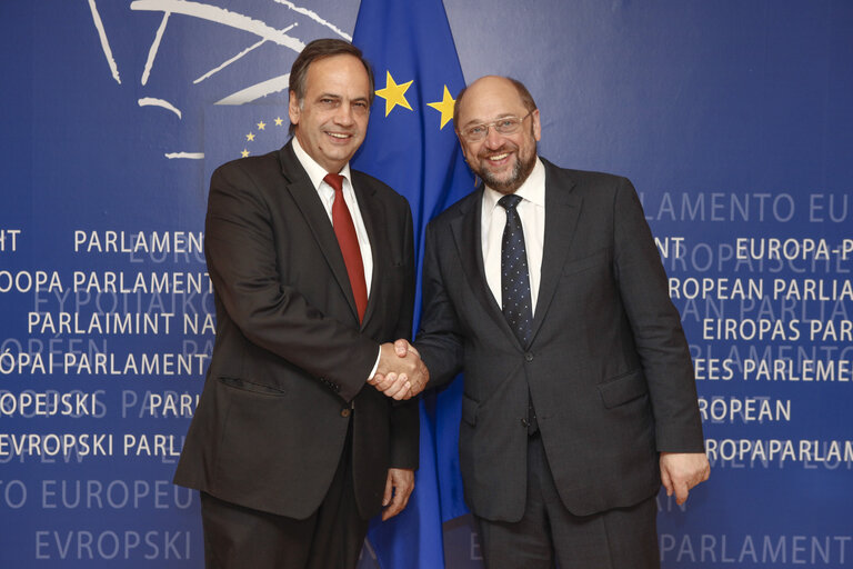 Fotografia 2: Martin SCHULZ EP President meets with Knut FLECKENSTEIN