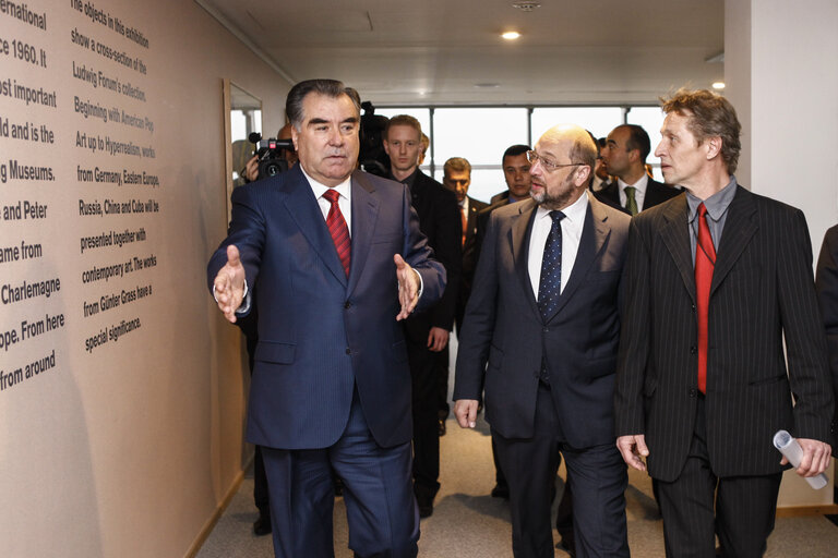 EP president meets with president of Tajikistan