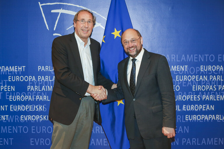Martin SCHULZ - EP President meets with Norbert NEUSER MEP