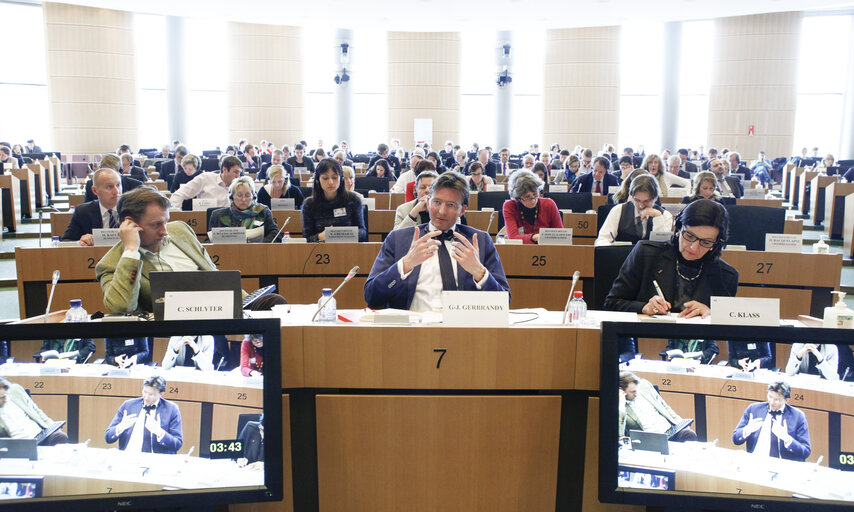 Снимка 1: ENVI committee meeting with National Parliaments