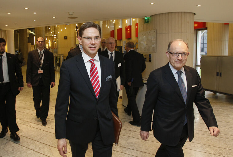 Fotó 5: Official visit of the Prime Minister of Finland to the European Parliament in Strasbourg - Arrival at the European Parliament and breakfast meeting with Finnish MEPs