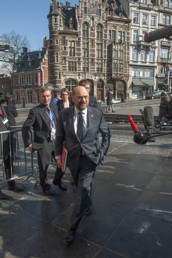 Fotografie 12: European Council preparatory meeting of the Party of European Socialists.