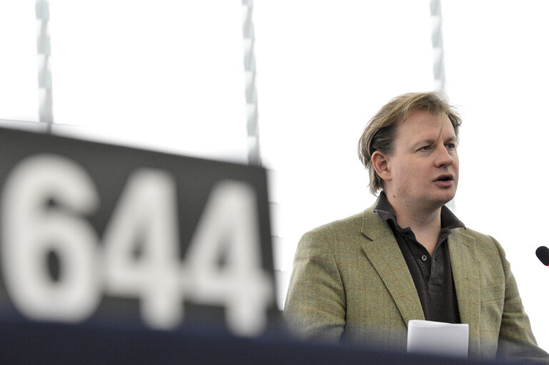 Fotografi 30: Plenary session week 11 2013 in Strasbourg - Problems in the food supply chain in the context of the recent horsemeat issue  Commission statement