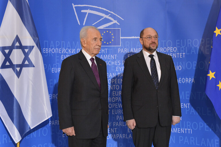 Fotografie 12: Official visit of the President of Israel to the European Parliament in Strasbourg