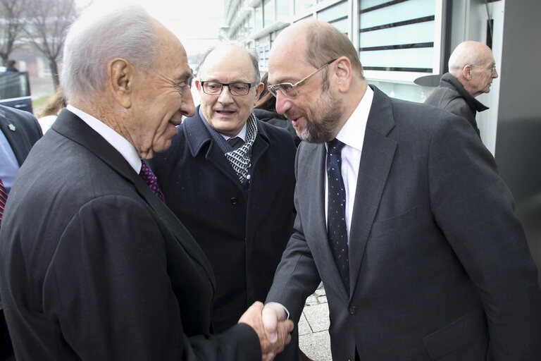 Fotografie 15: Official visit of the President of Israel to the European Parliament in Strasbourg